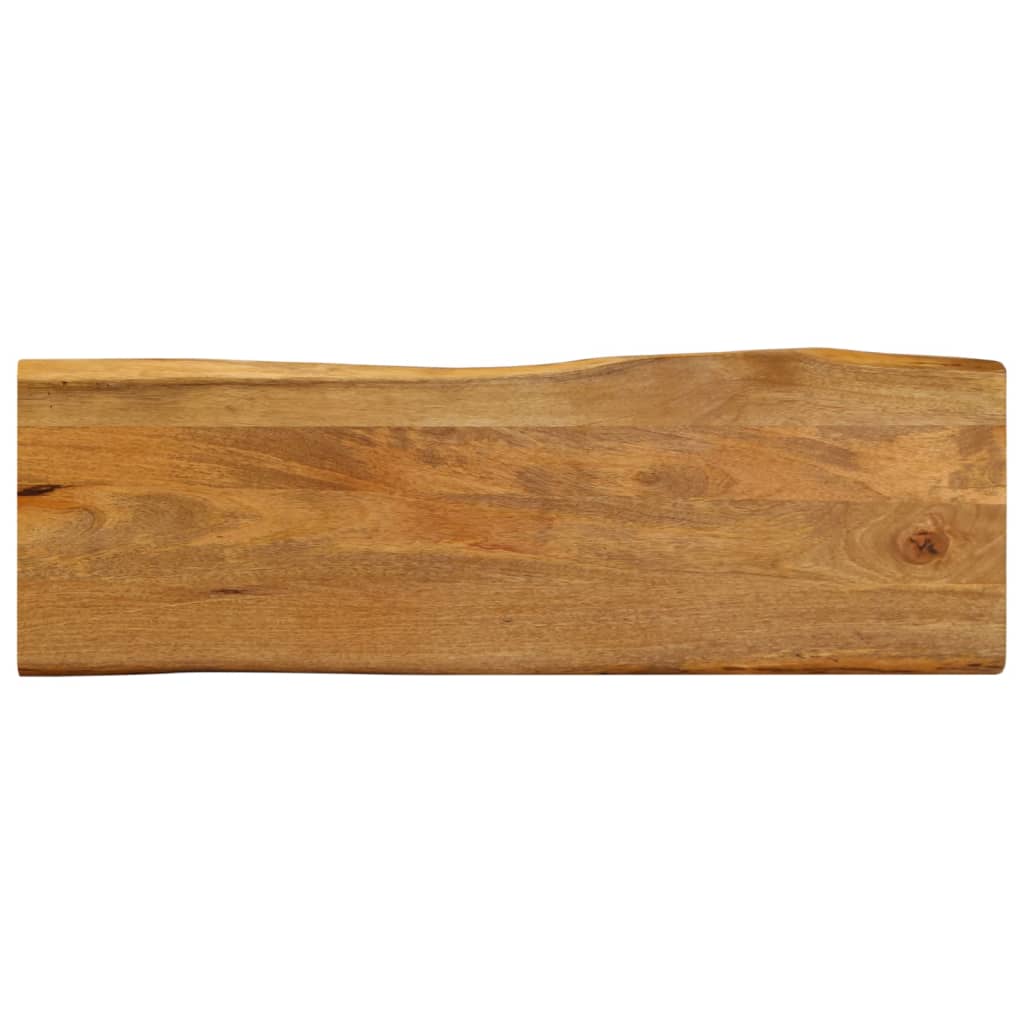vidaXL Blat stołu, 120x40x2,5 cm, naturalna krawędź, lite drewno mango
