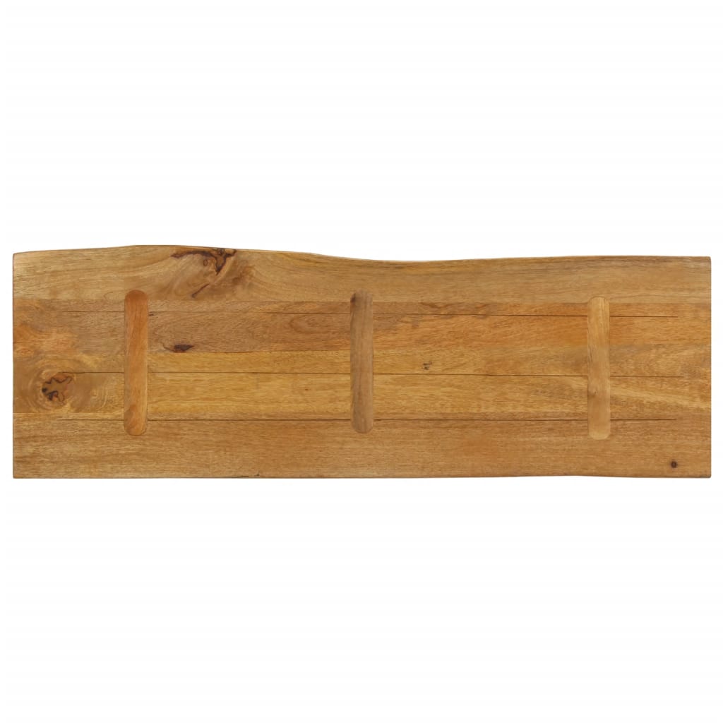 vidaXL Blat stołu, 120x40x2,5 cm, naturalna krawędź, lite drewno mango