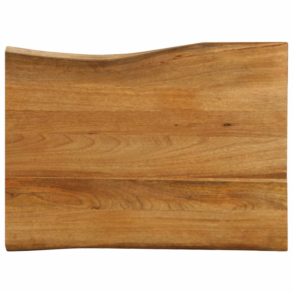 vidaXL Blat stołu, 80x60x2,5 cm, naturalna krawędź, lite drewno mango