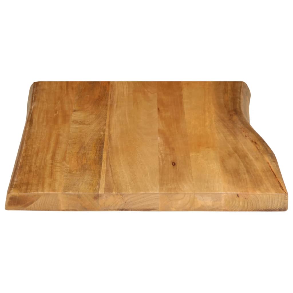 vidaXL Blat stołu, 80x60x2,5 cm, naturalna krawędź, lite drewno mango