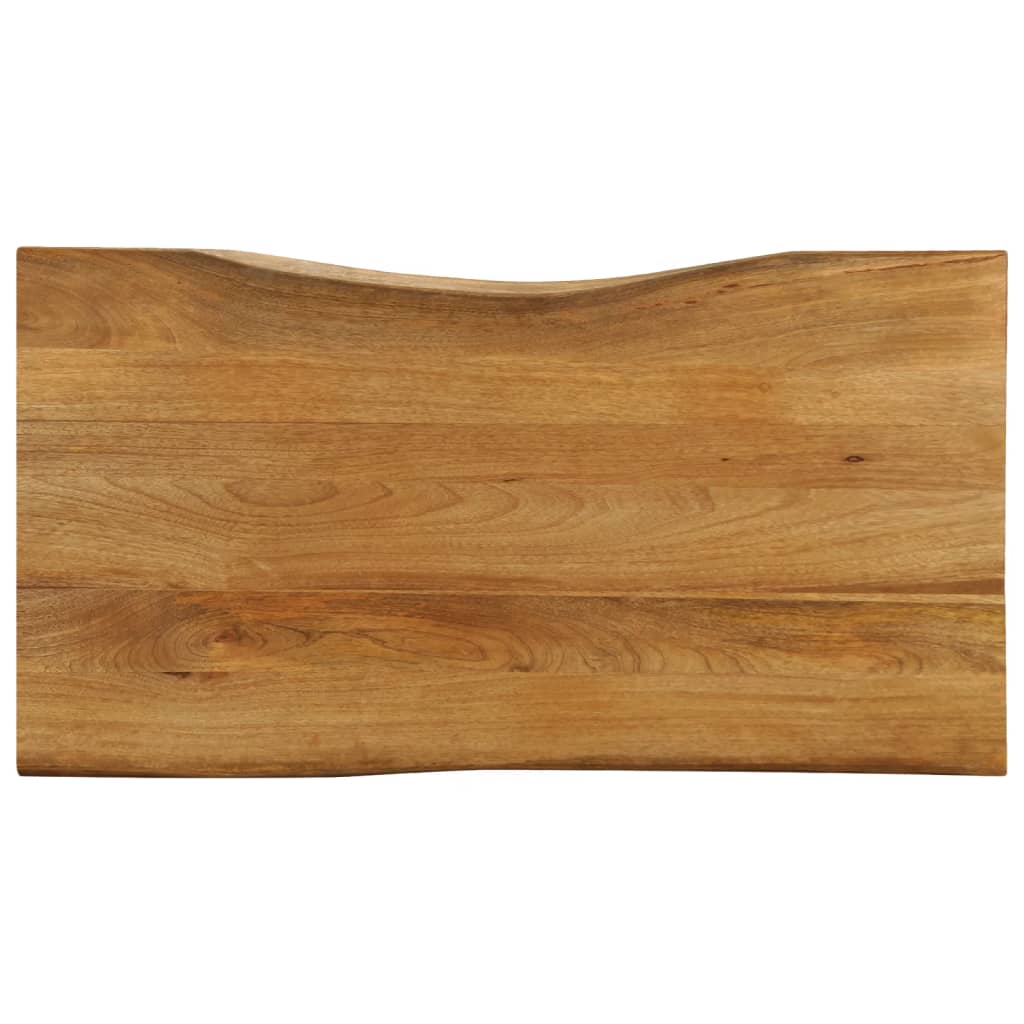 vidaXL Blat stołu, 100x60x2,5 cm, naturalna krawędź, lite drewno mango