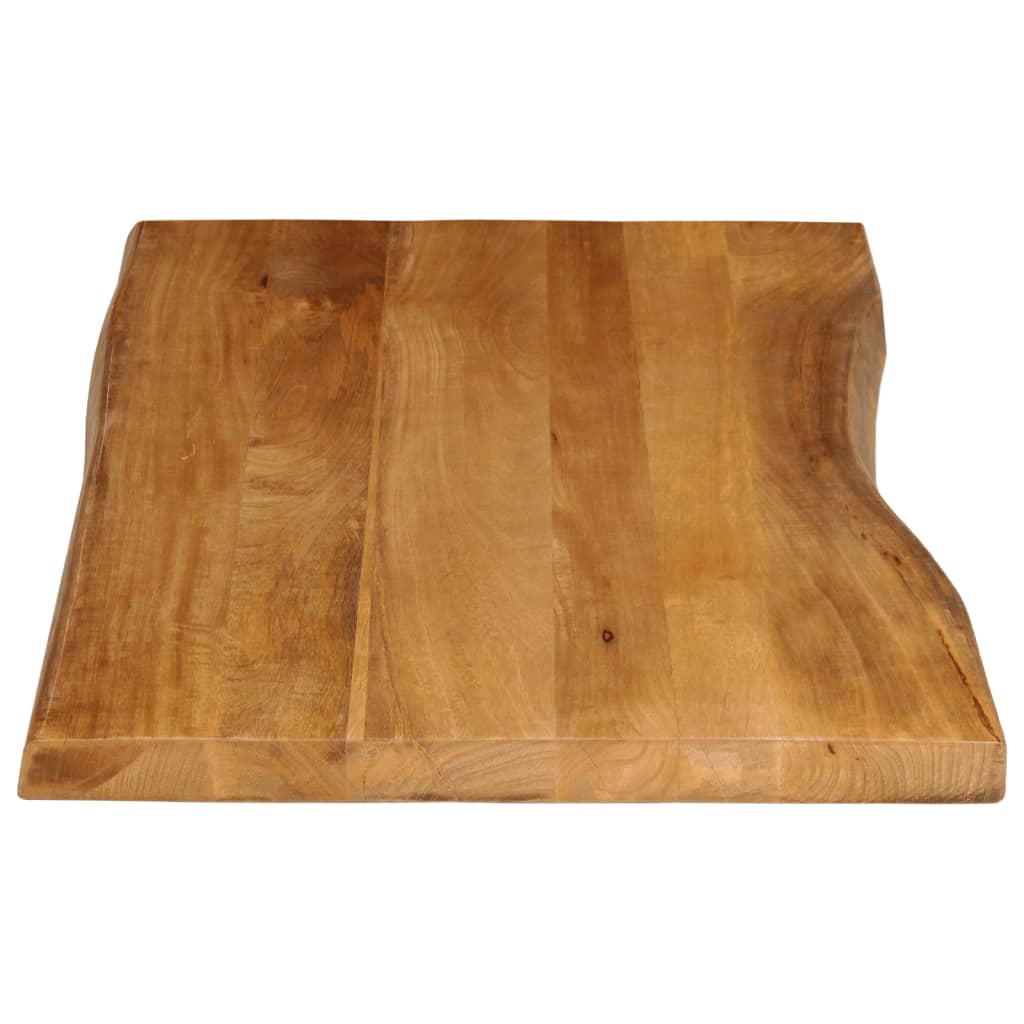 vidaXL Blat stołu, 100x60x2,5 cm, naturalna krawędź, lite drewno mango