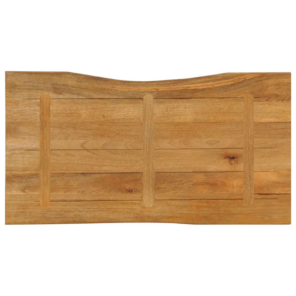 vidaXL Blat stołu, 100x60x2,5 cm, naturalna krawędź, lite drewno mango