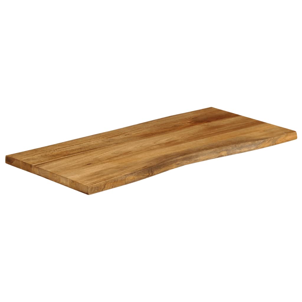 vidaXL Blat stołu, 120x60x2,5 cm, naturalna krawędź, lite drewno mango