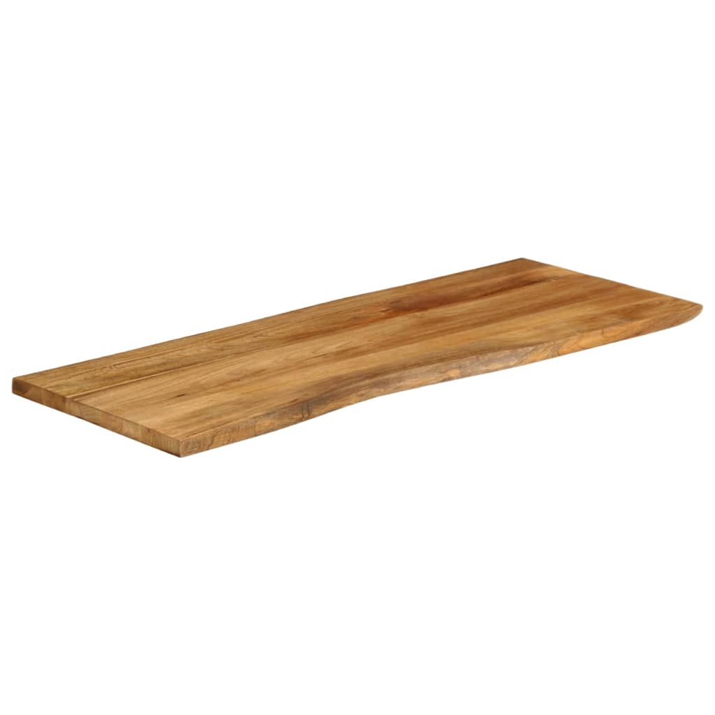 vidaXL Blat stołu, 140x60x2,5 cm, naturalna krawędź, lite drewno mango