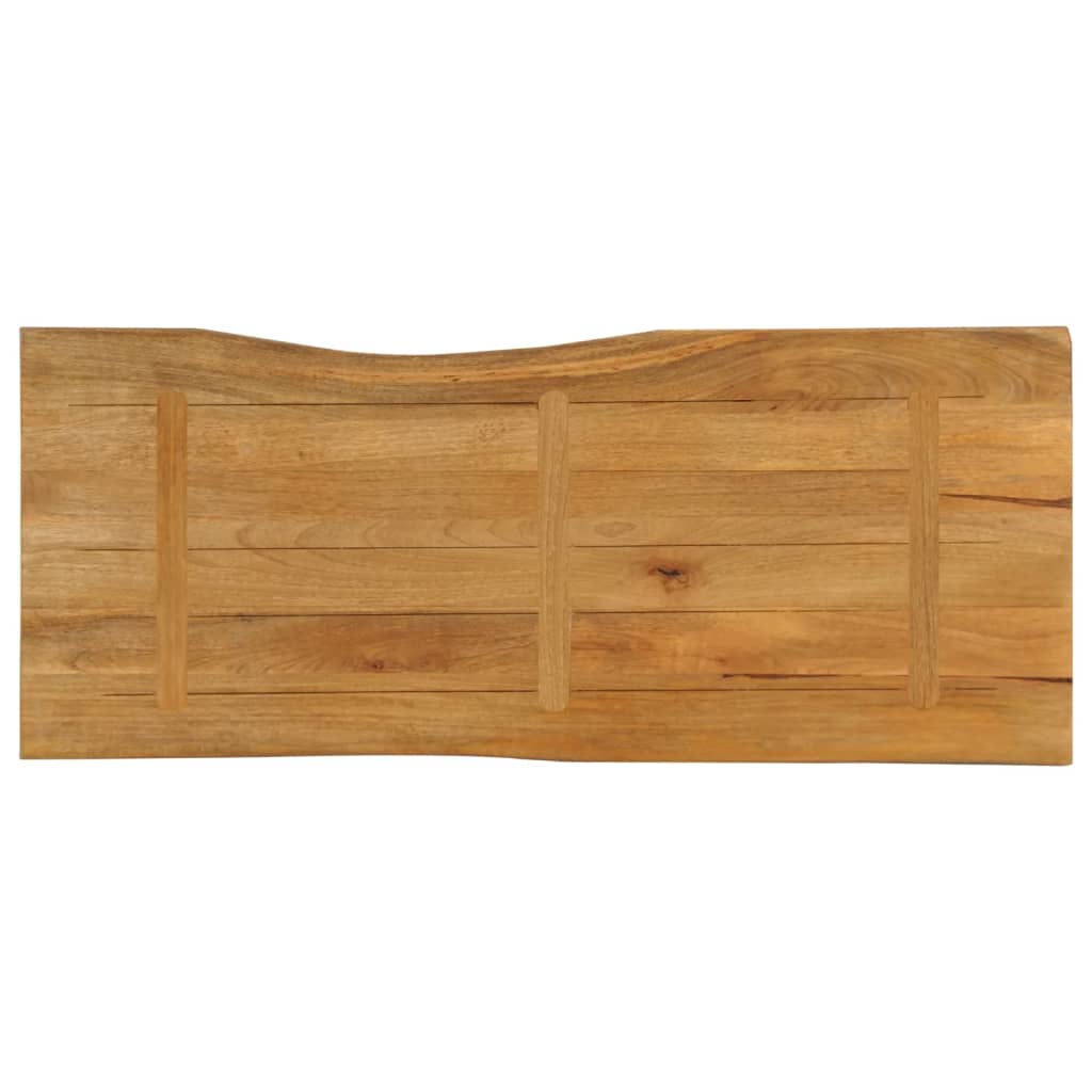 vidaXL Blat stołu, 140x60x2,5 cm, naturalna krawędź, lite drewno mango