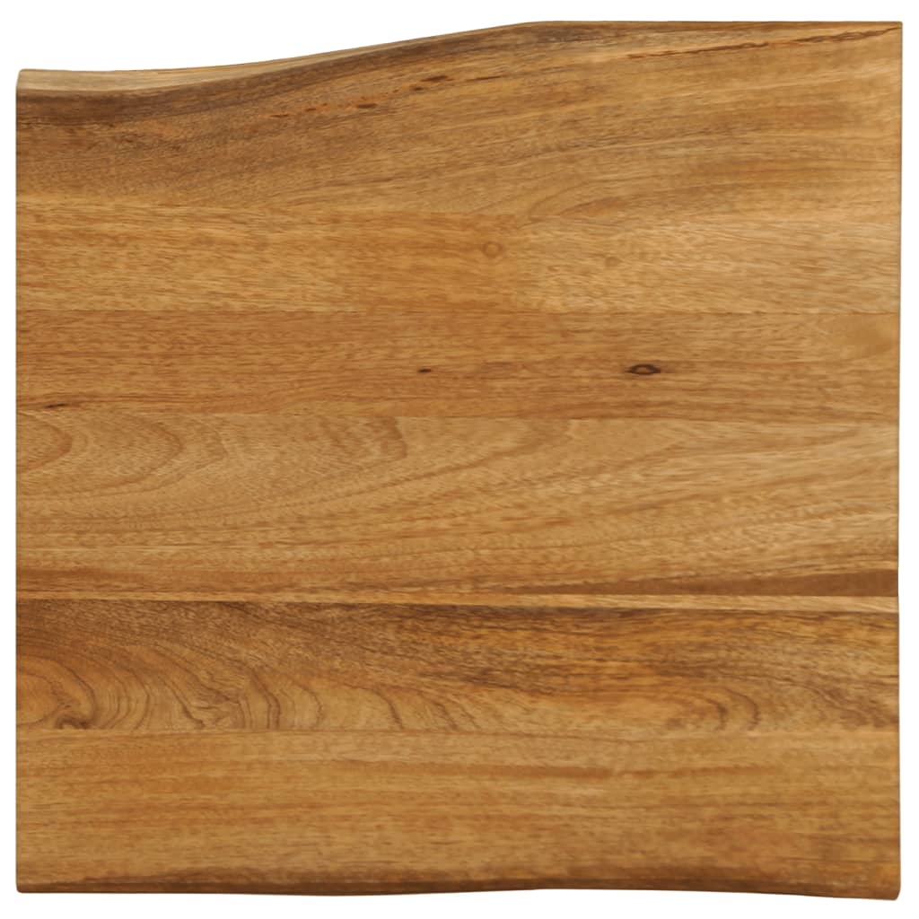 vidaXL Blat stołu, 80x80x2,5 cm, naturalna krawędź, lite drewno mango