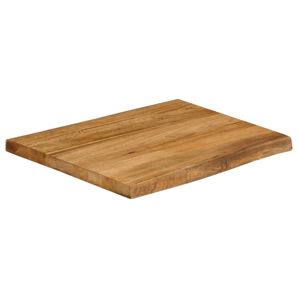 vidaXL Blat stołu, 80x80x2,5 cm, naturalna krawędź, lite drewno mango