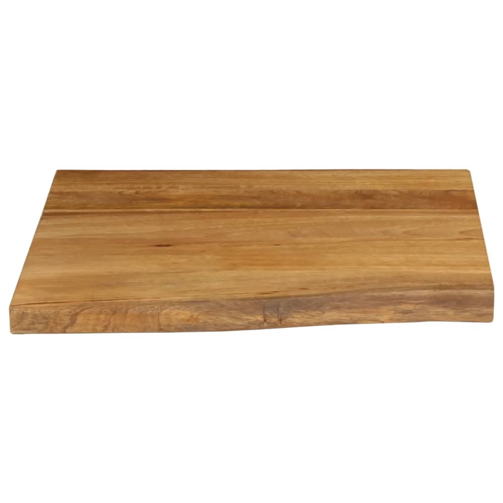 vidaXL Blat stołu, 80x80x2,5 cm, naturalna krawędź, lite drewno mango