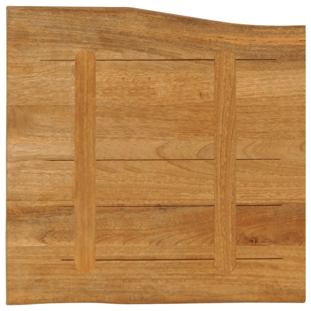vidaXL Blat stołu, 80x80x2,5 cm, naturalna krawędź, lite drewno mango