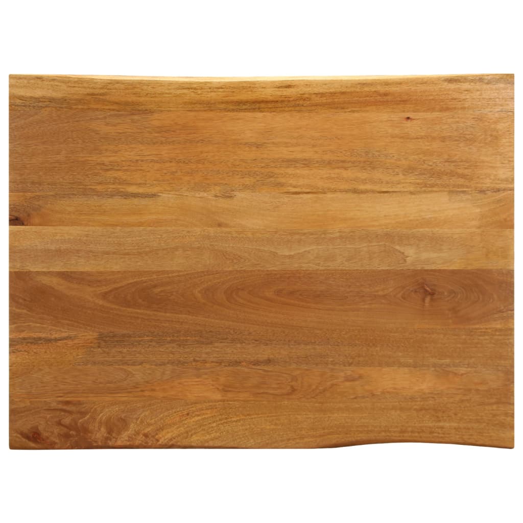 vidaXL Blat stołu, 100x80x2,5 cm, naturalna krawędź, lite drewno mango
