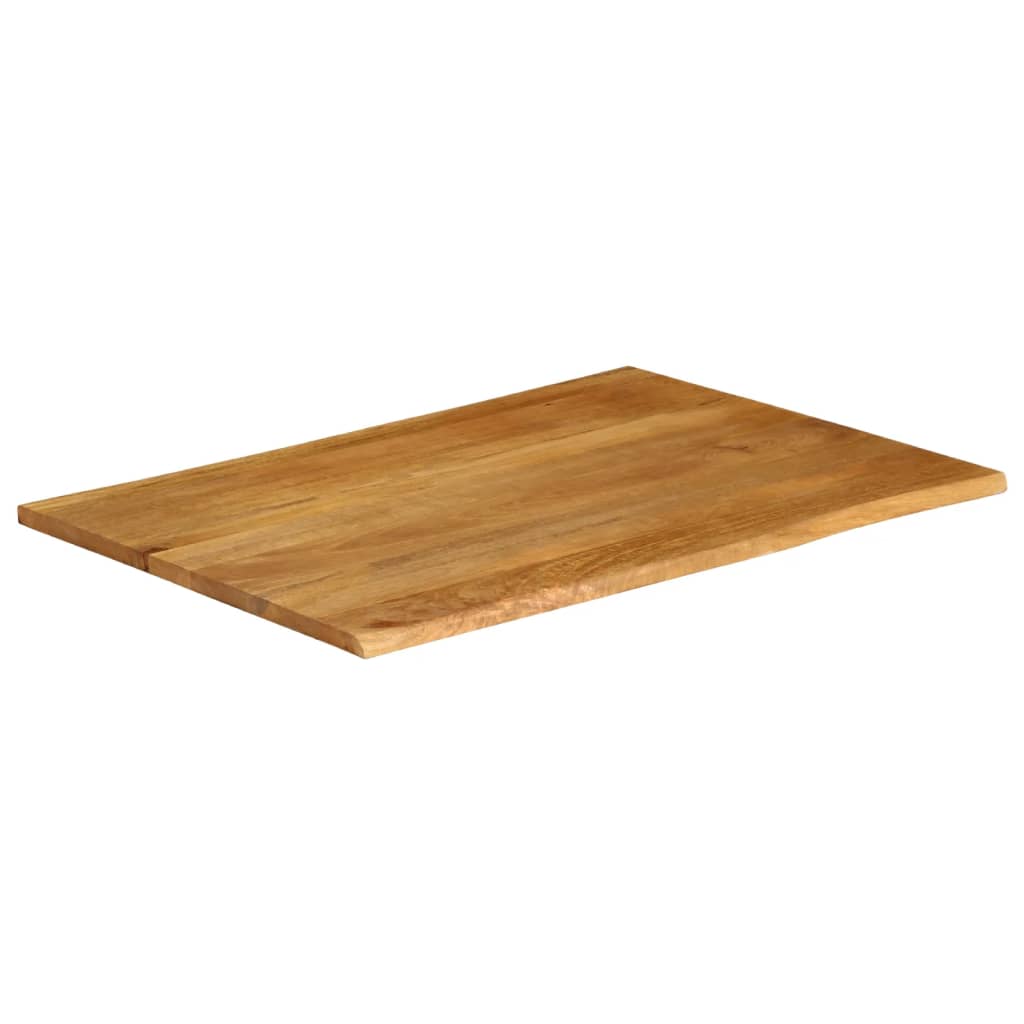 vidaXL Blat stołu, 100x80x2,5 cm, naturalna krawędź, lite drewno mango