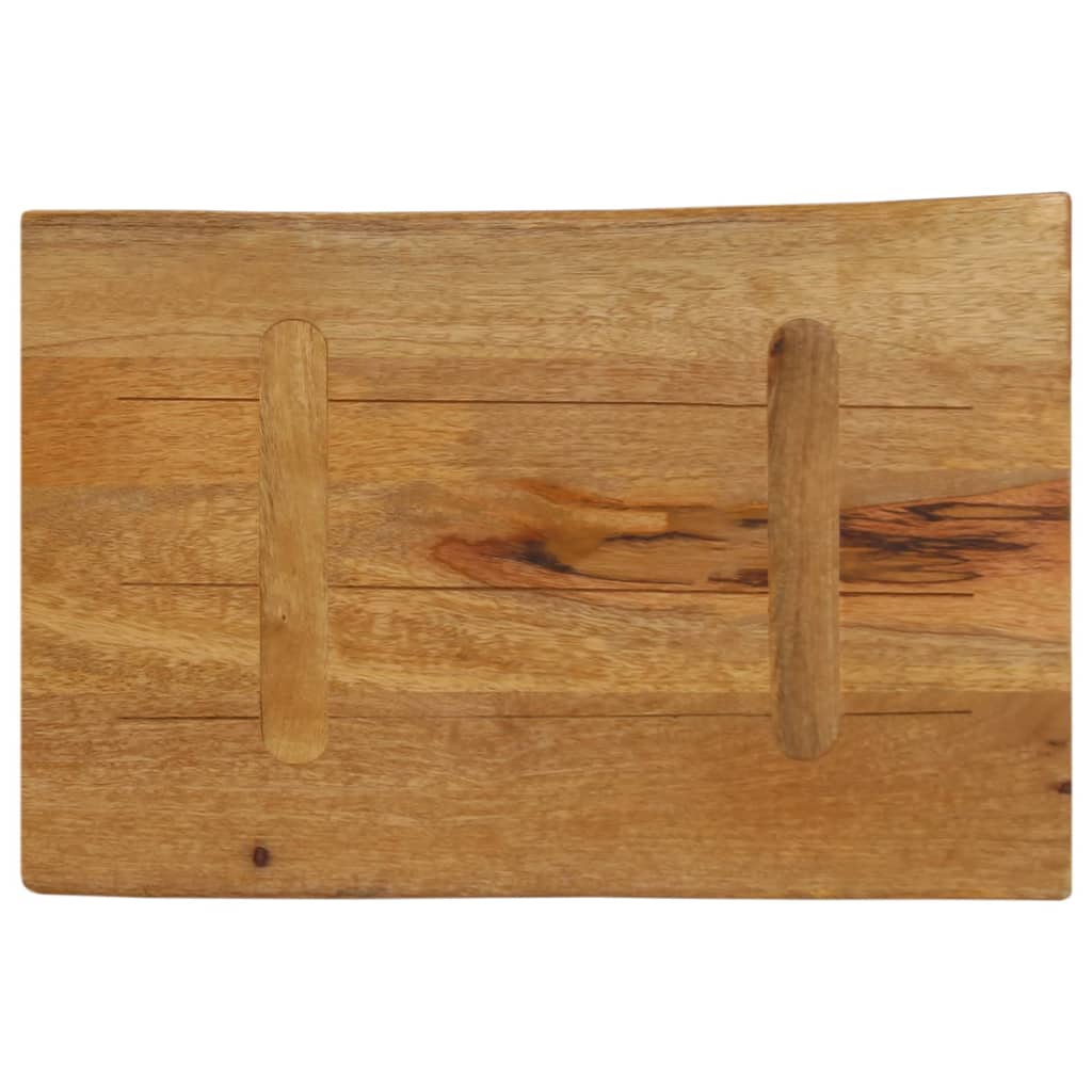 vidaXL Blat stołu, 60x40x3,8 cm, naturalna krawędź, lite drewno mango