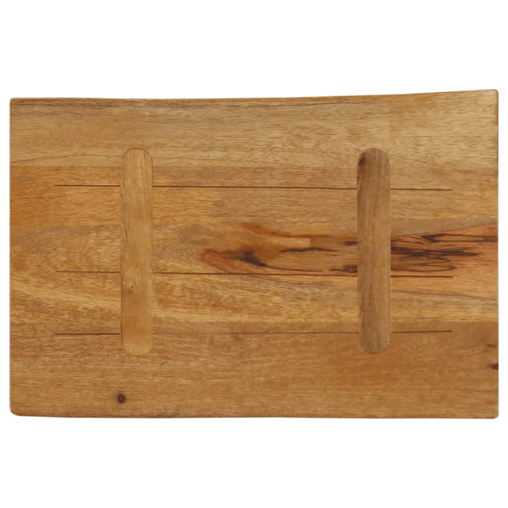 vidaXL Blat stołu, 70x40x3,8 cm, naturalna krawędź, lite drewno mango