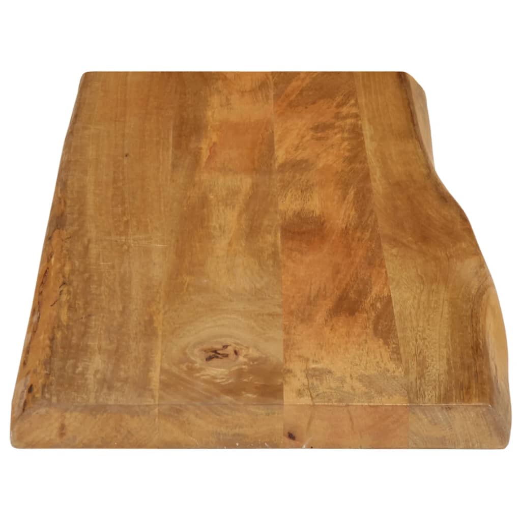 vidaXL Blat stołu, 90x40x3,8 cm, naturalna krawędź, lite drewno mango
