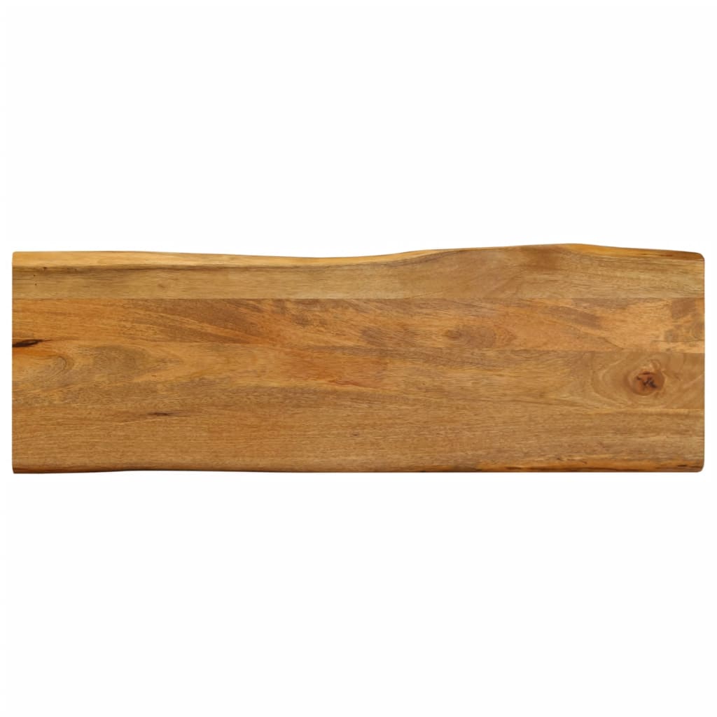 vidaXL Blat stołu, 140x40x3,8 cm, naturalna krawędź, lite drewno mango