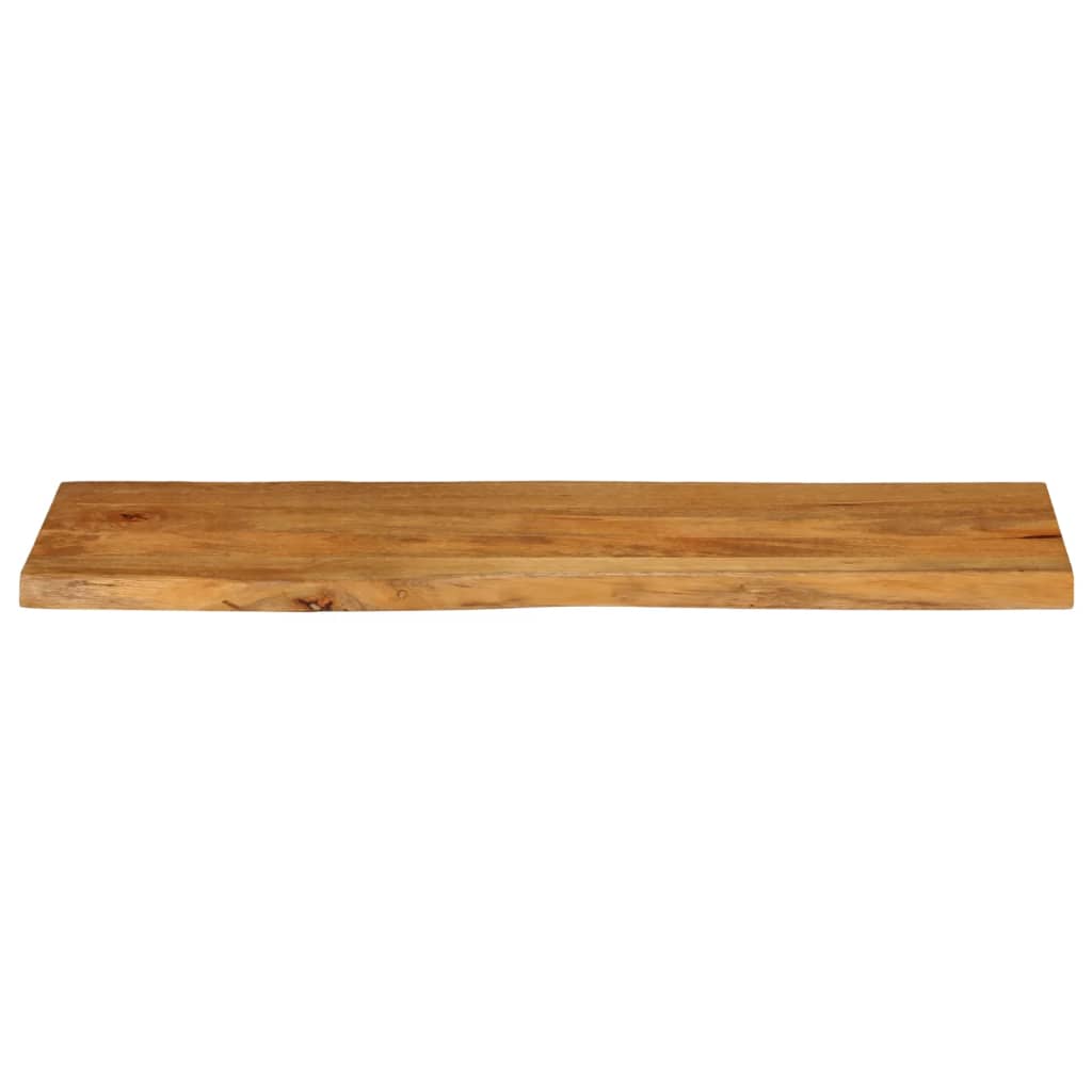 vidaXL Blat stołu, 140x40x3,8 cm, naturalna krawędź, lite drewno mango
