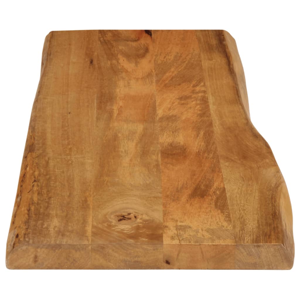 vidaXL Blat stołu, 140x40x3,8 cm, naturalna krawędź, lite drewno mango