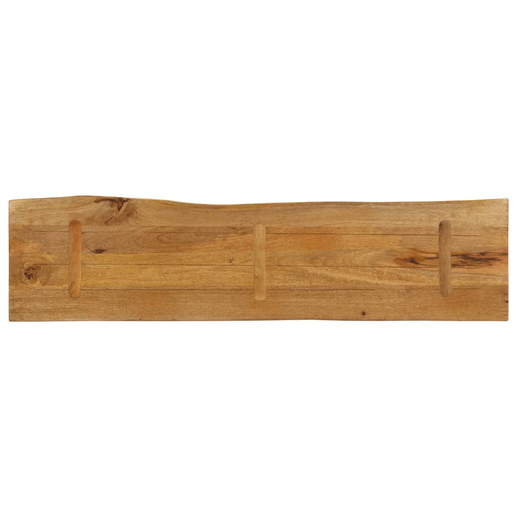 vidaXL Blat stołu, 160x40x3,8 cm, naturalna krawędź, lite drewno mango
