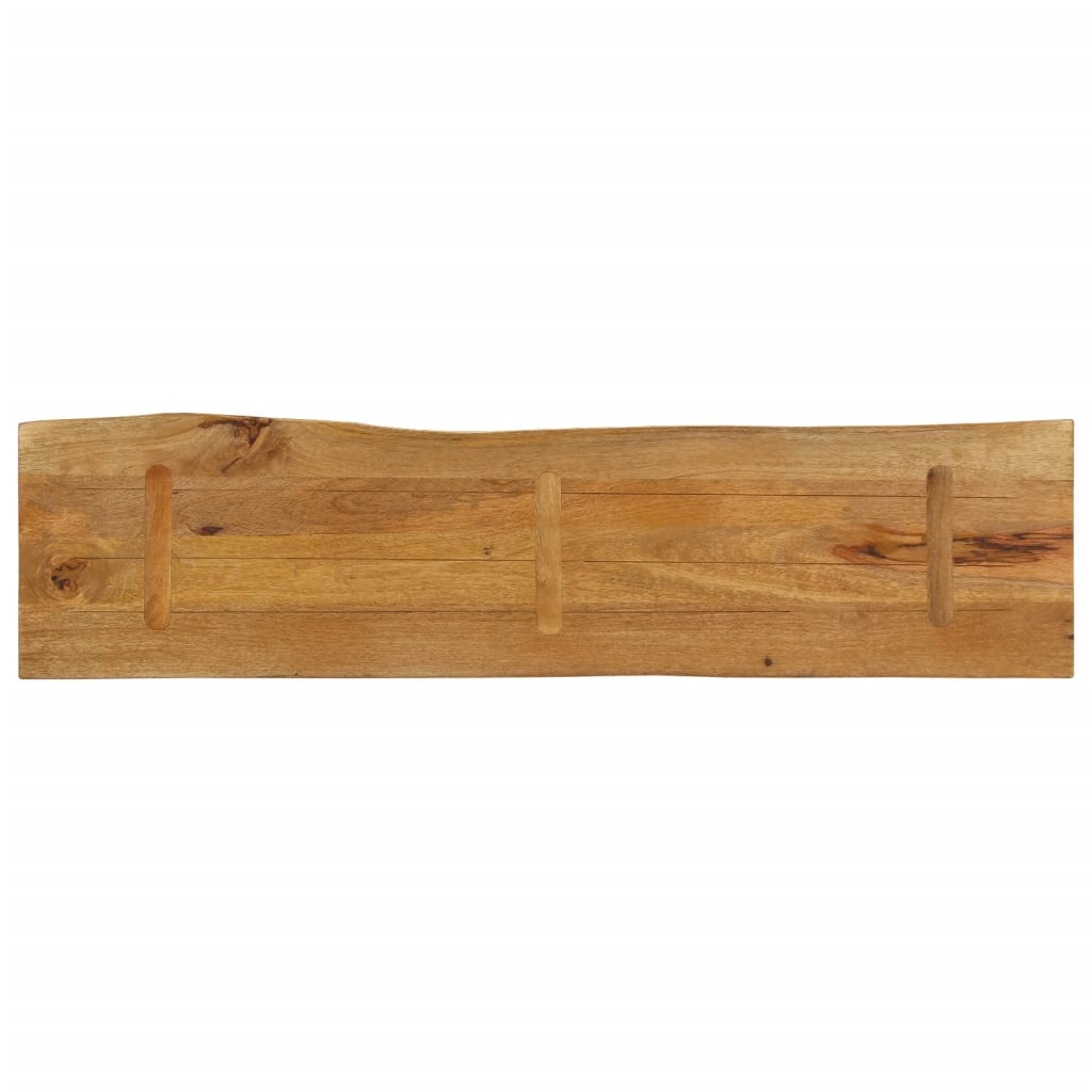 vidaXL Blat stołu, 180x40x3,8 cm, naturalna krawędź, lite drewno mango