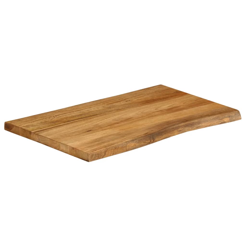 vidaXL Blat stołu, 70x60x3,8 cm, naturalna krawędź, lite drewno mango