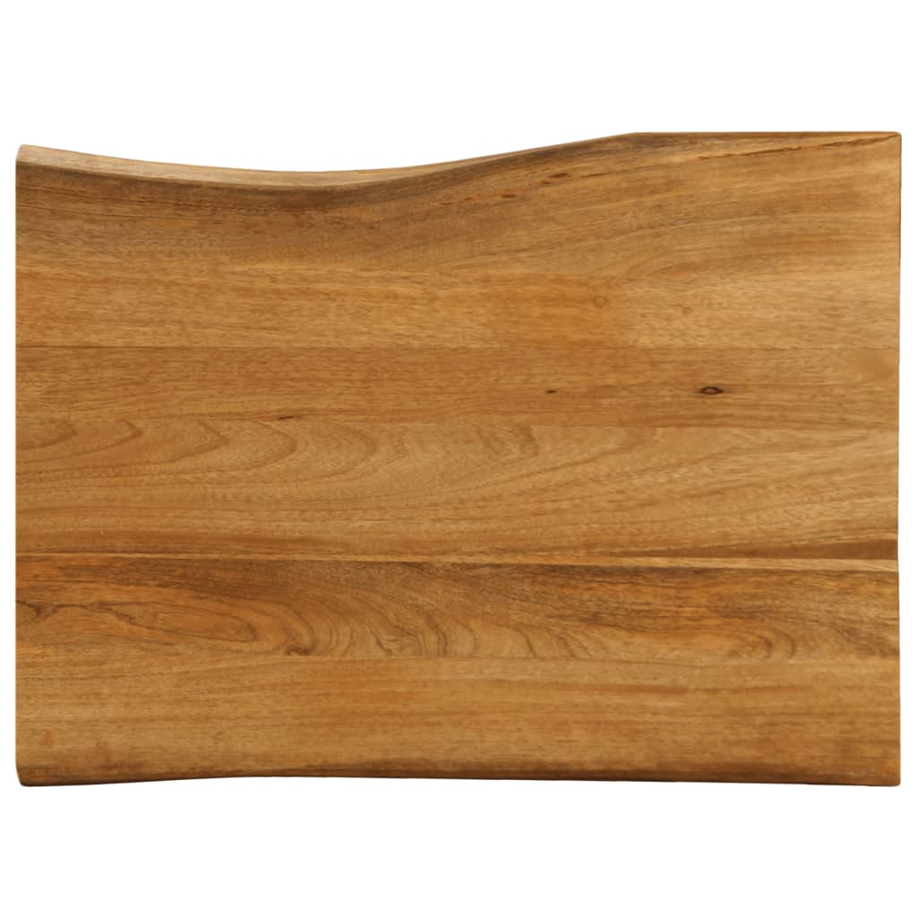 vidaXL Blat stołu, 90x60x3,8 cm, naturalna krawędź, lite drewno mango