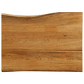 vidaXL Blat stołu, 90x60x3,8 cm, naturalna krawędź, lite drewno mango