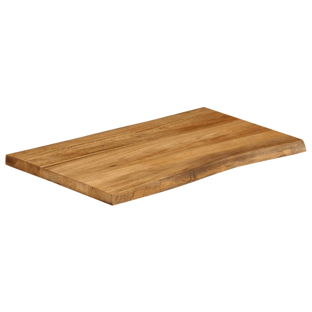 vidaXL Blat stołu, 90x60x3,8 cm, naturalna krawędź, lite drewno mango