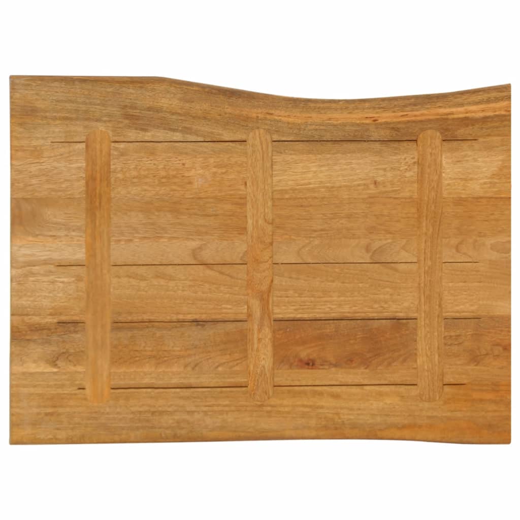vidaXL Blat stołu, 90x60x3,8 cm, naturalna krawędź, lite drewno mango