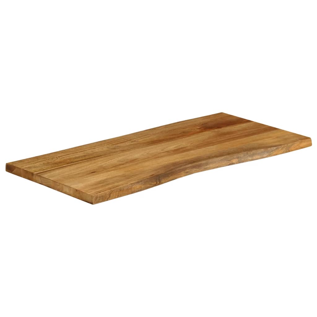 vidaXL Blat stołu, 100x60x3,8 cm, naturalna krawędź, lite drewno mango