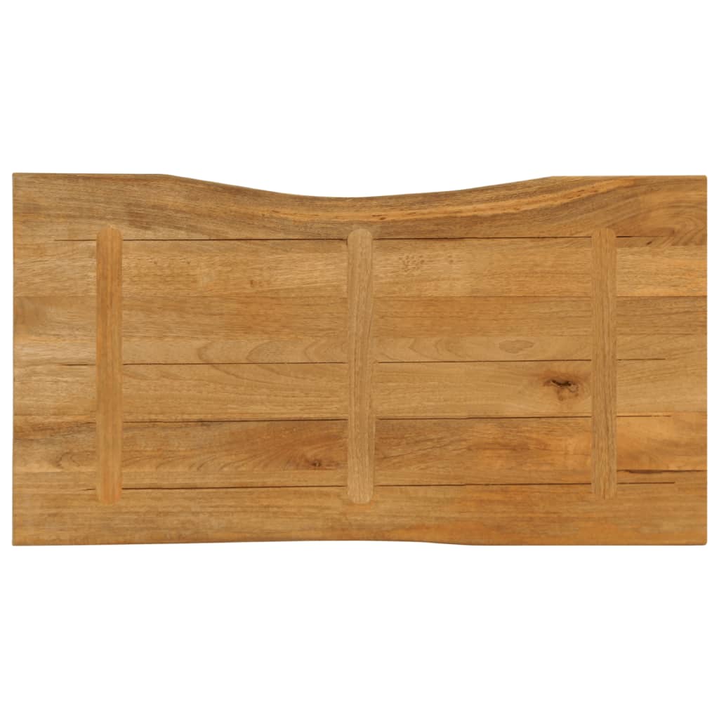 vidaXL Blat stołu, 100x60x3,8 cm, naturalna krawędź, lite drewno mango