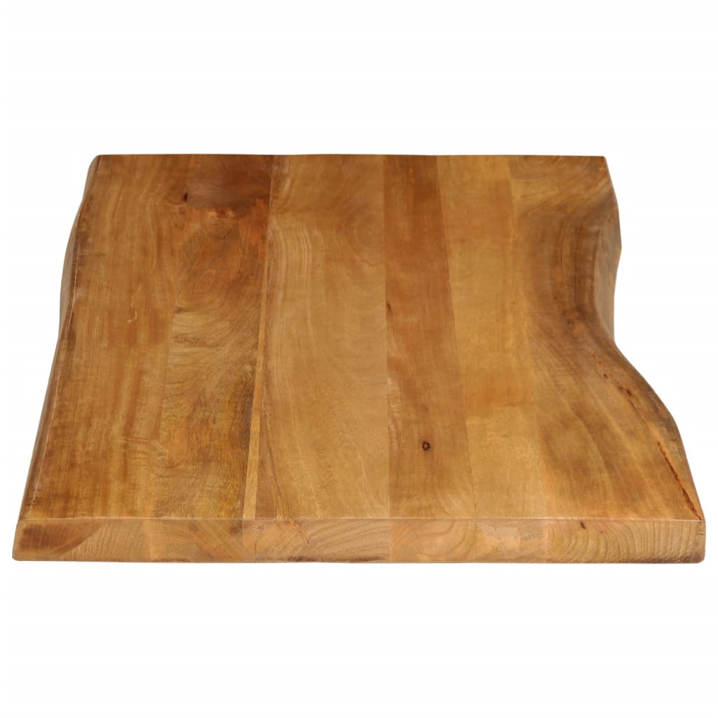 vidaXL Blat stołu, 110x60x3,8 cm, naturalna krawędź, lite drewno mango