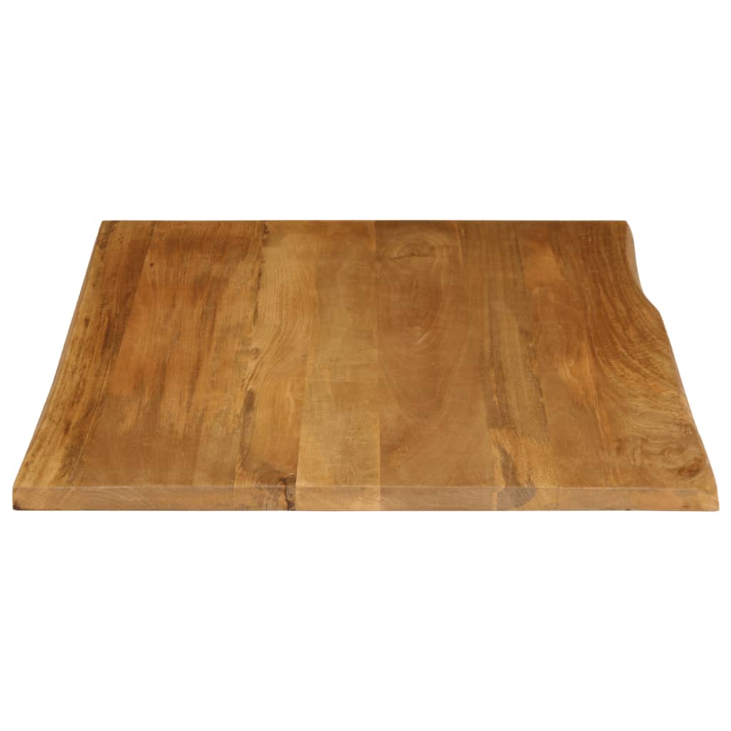 vidaXL Blat stołu, 90x80x3,8 cm, naturalna krawędź, lite drewno mango
