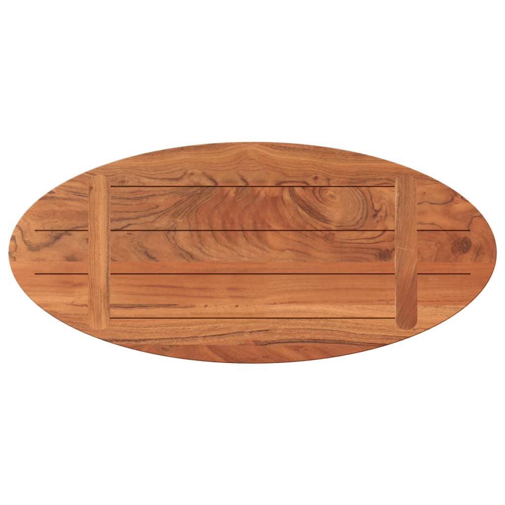 vidaXL Blat stołu, 80x40x2,5 cm, owalny, lite drewno akacjowe