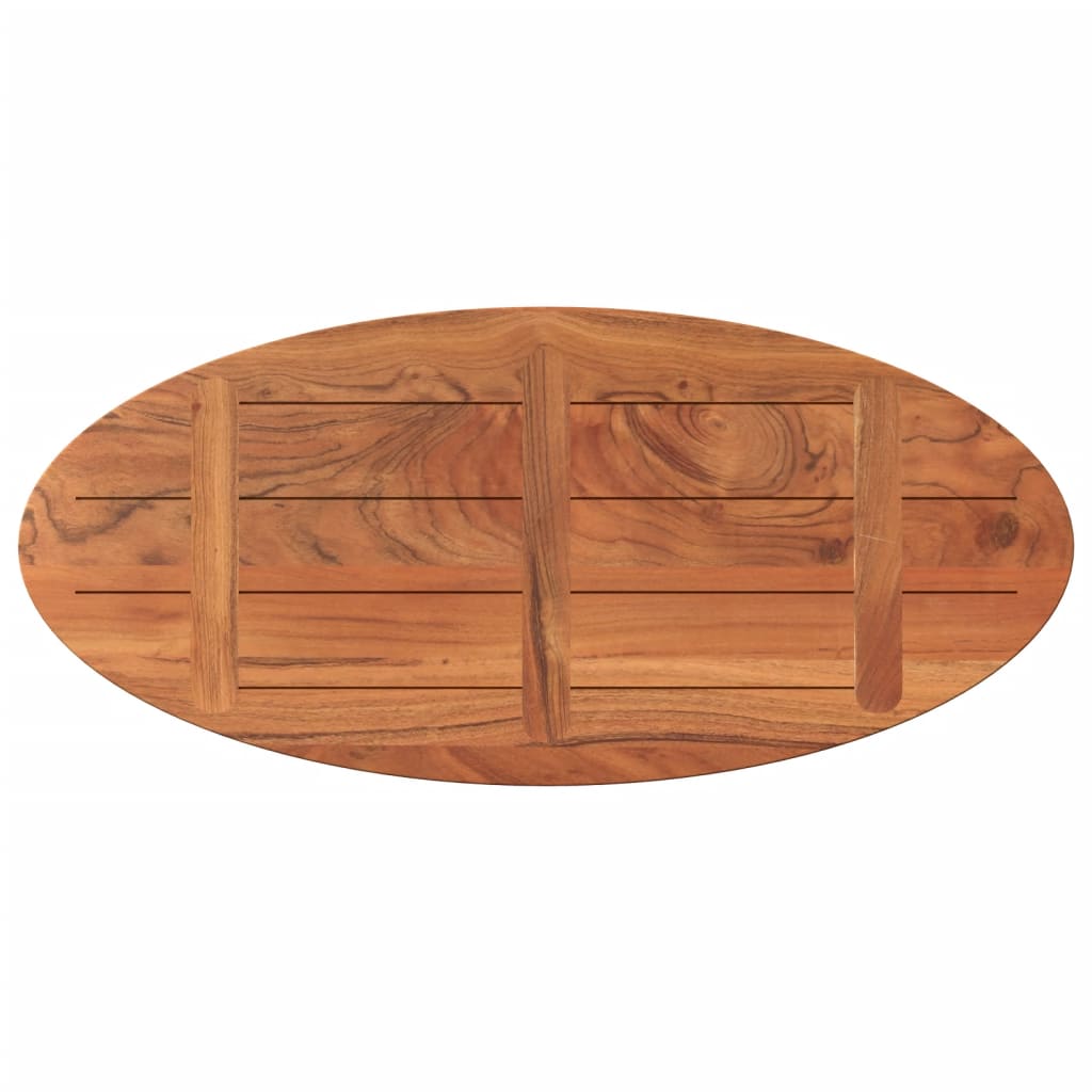 vidaXL Blat do stołu, 110x50x3,8 cm, owalny, lite drewno akacjowe