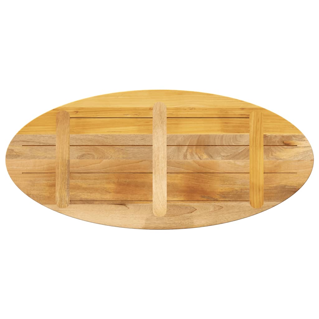 vidaXL Blat stołu, 110x40x2,5 cm, owalny, lite drewno mango