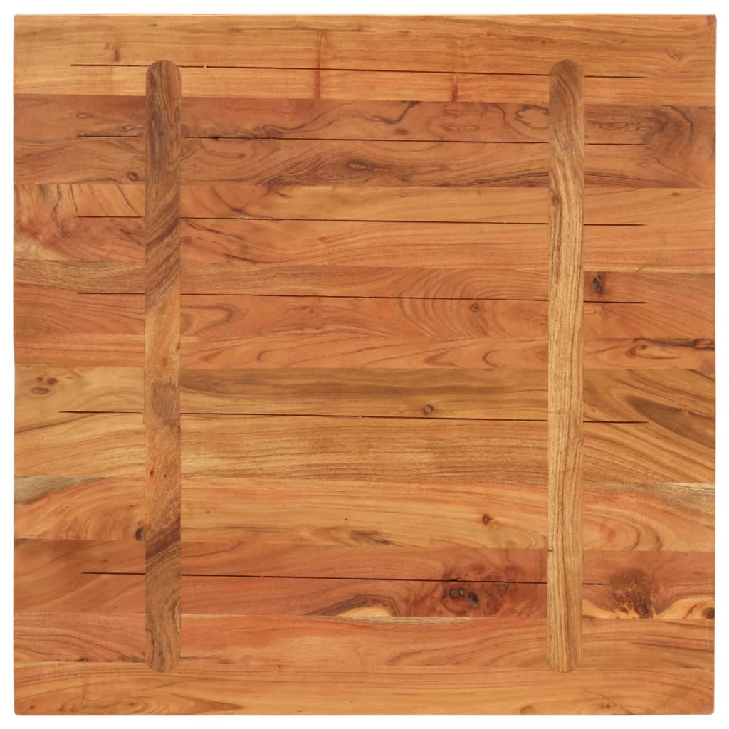 vidaXL Blat stołu, 70x70x3,8 cm, kwadratowy, lite drewno akacjowe