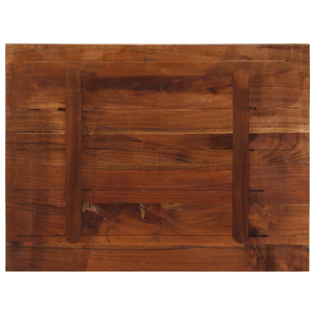vidaXL Blat stołu, 80x70x2,5 cm, prostokątny, lite drewno z odzysku