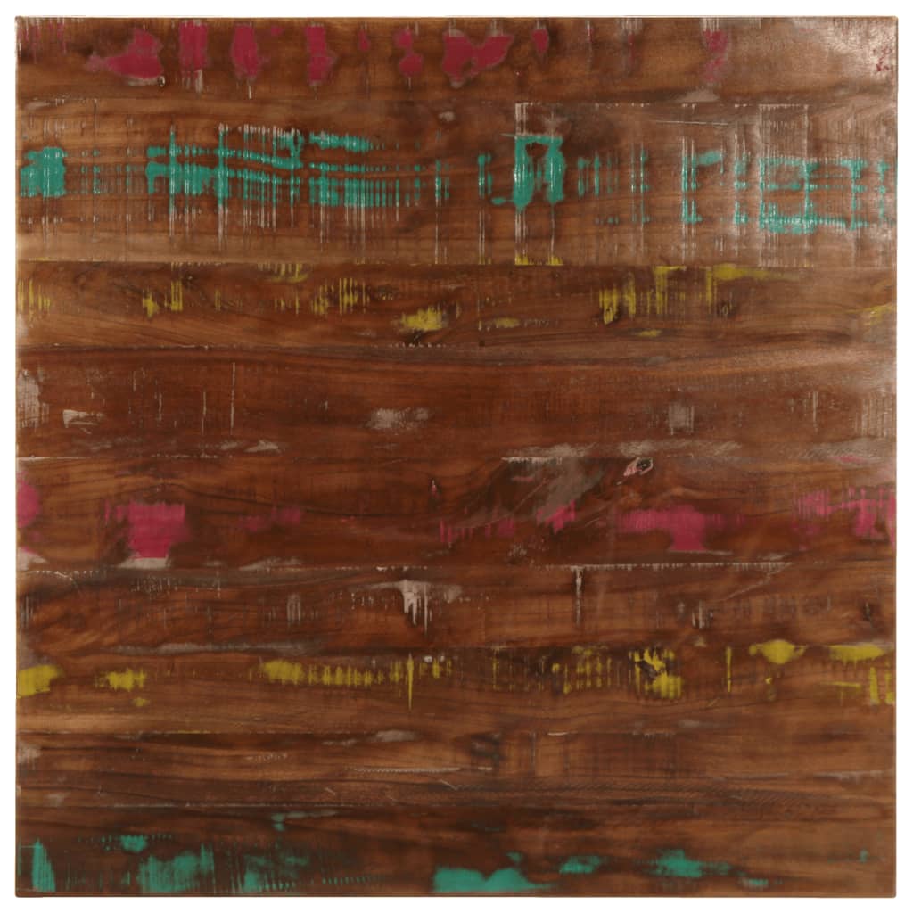 vidaXL Blat stołu, 80x80x2,5 cm, kwadratowy, lite drewno z odzysku