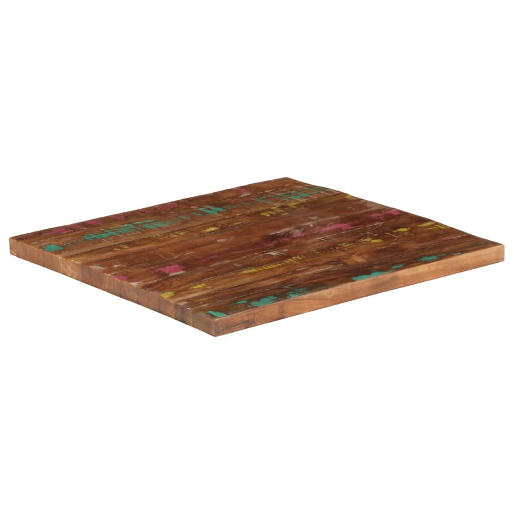 vidaXL Blat stołu, 80x80x2,5 cm, kwadratowy, lite drewno z odzysku