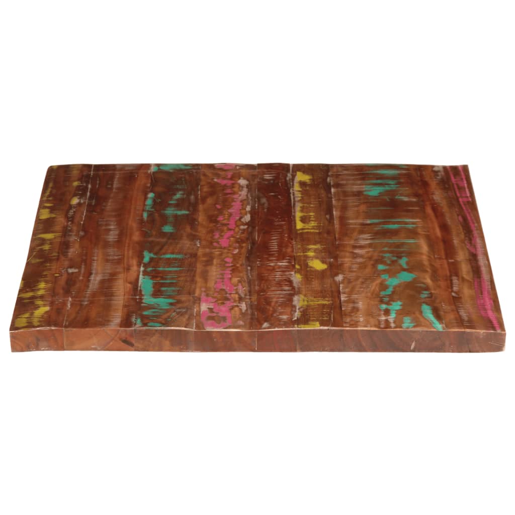 vidaXL Blat stołu, 90x80x2,5 cm, prostokątny, lite drewno z odzysku
