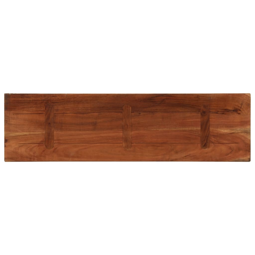 vidaXL Blat stołu, 100x20x3,8 cm, prostokątny, lite drewno z odzysku