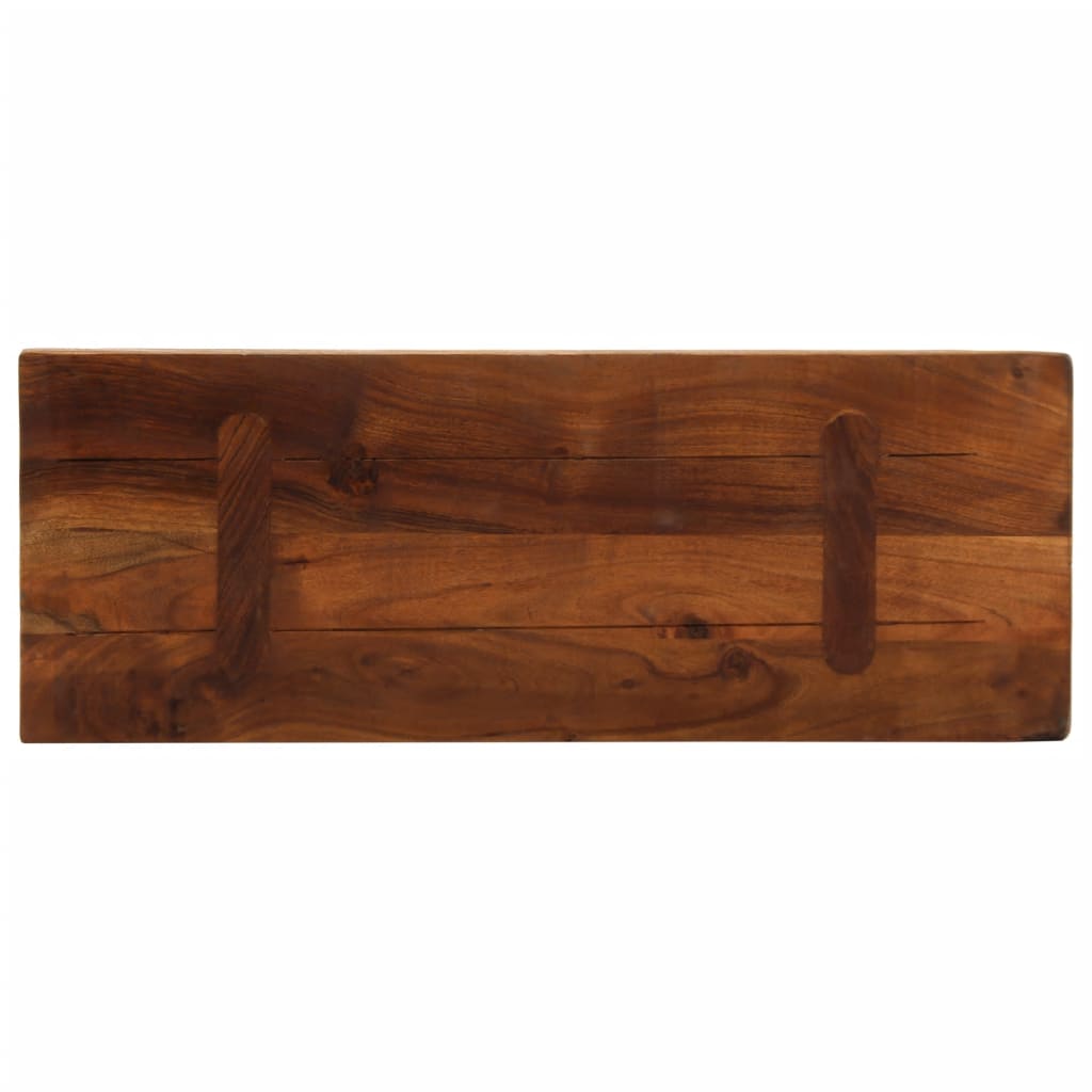 vidaXL Blat stołu, 70x30x3,8 cm, prostokątny, lite drewno z odzysku