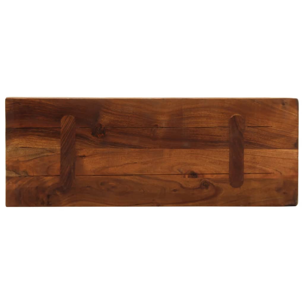 vidaXL Blat stołu, 80x30x3,8 cm, prostokątny, lite drewno z odzysku