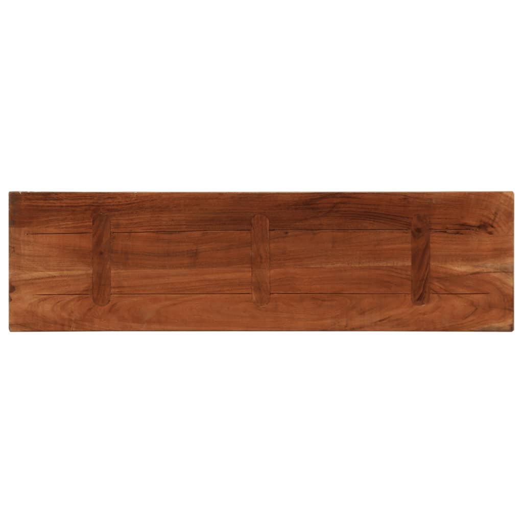 vidaXL Blat stołu, 110x30x3,8 cm, prostokątny, lite drewno z odzysku