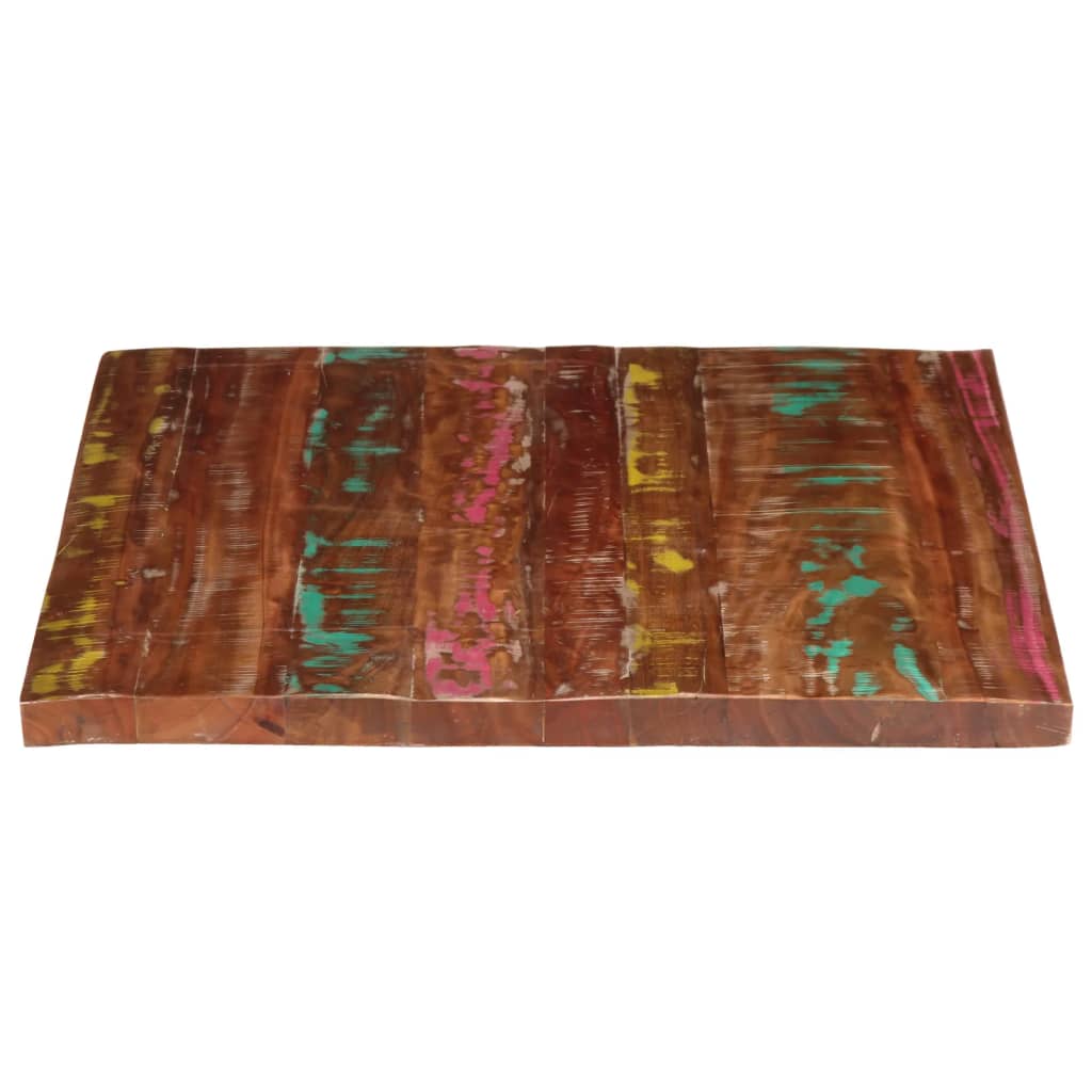vidaXL Blat stołu, 100x80x3,8 cm, prostokątny, lite drewno z odzysku