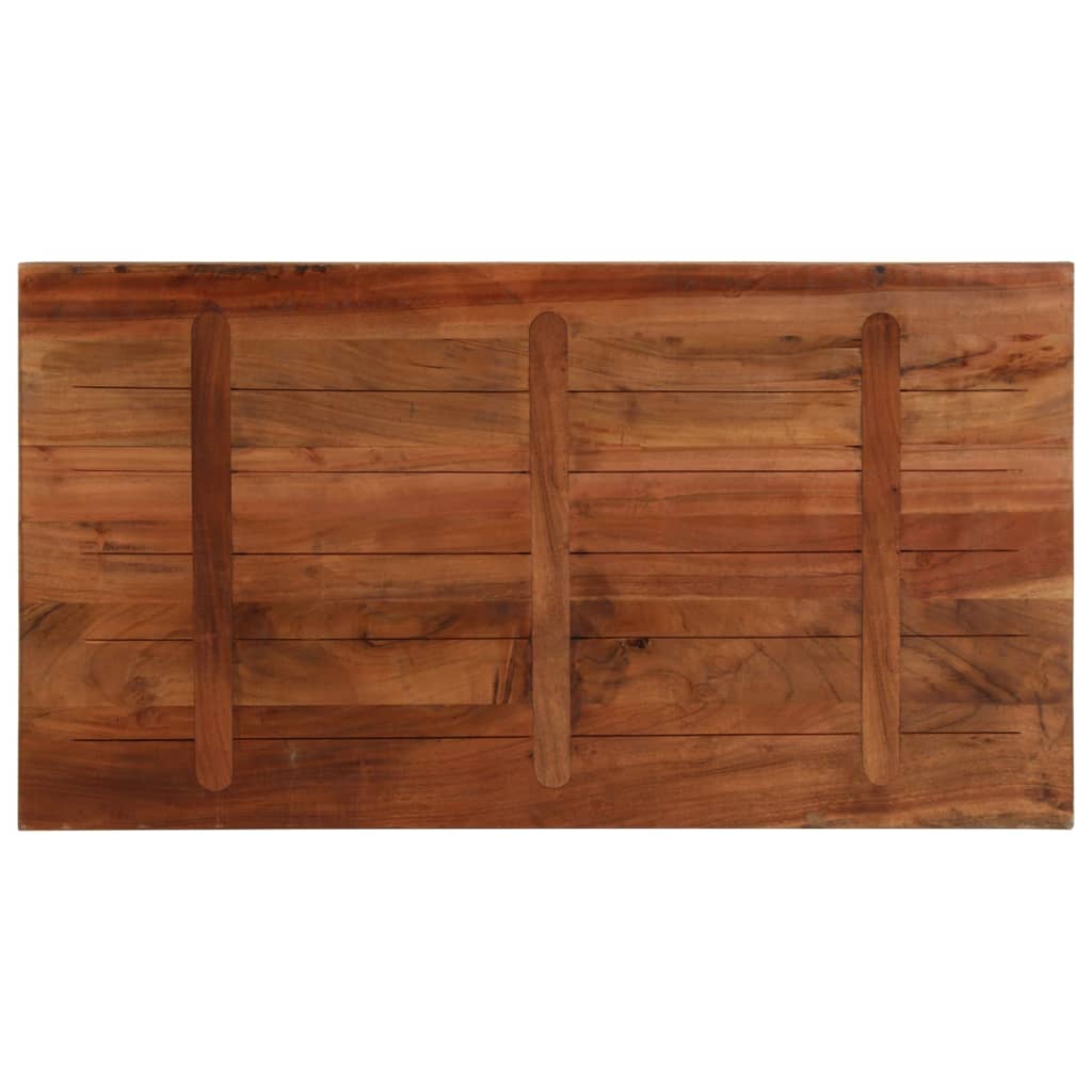 vidaXL Blat stołu, 110x50x2,5 cm, prostokątny, lite drewno z odzysku