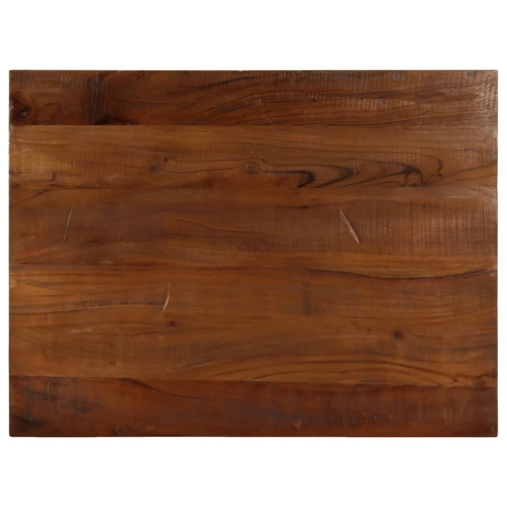 vidaXL Blat stołu, 80x60x2,5 cm, prostokątny, lite drewno z odzysku