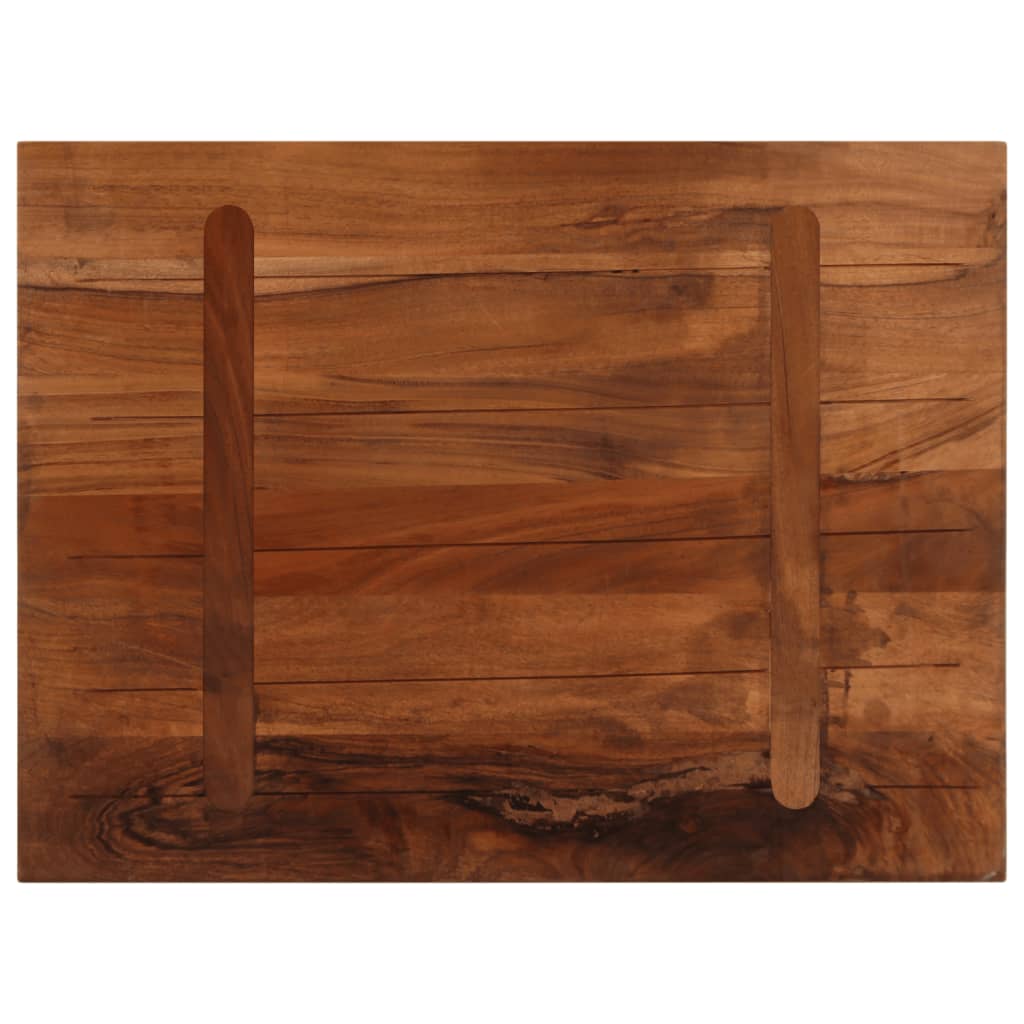 vidaXL Blat stołu, 80x60x2,5 cm, prostokątny, lite drewno z odzysku