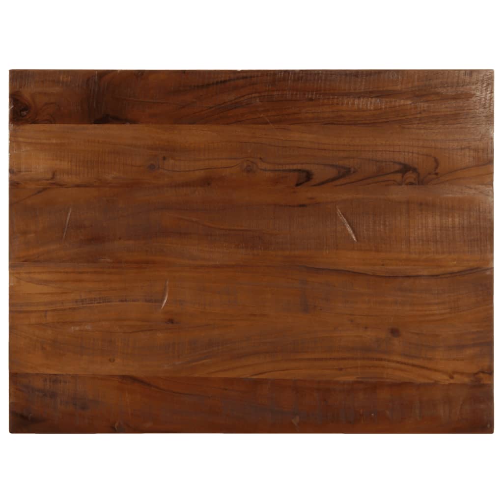 vidaXL Blat stołu, 80x70x2,5 cm, prostokątny, lite drewno z odzysku